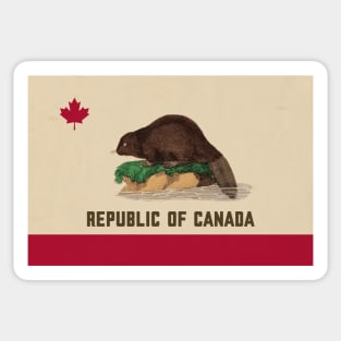 Republic Of Canada - Surreal/Collage Art Sticker